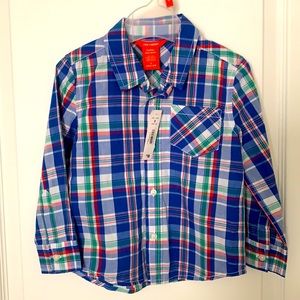 NWT. Joe Fresh Long Sleeve Buttons Shirt Size 3T